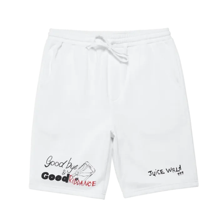 999 Club Juice Wrld Gbgr Shorts White